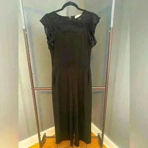 Michael Kors women’s black lace one piece‎ pant set dressy formal trendy size S